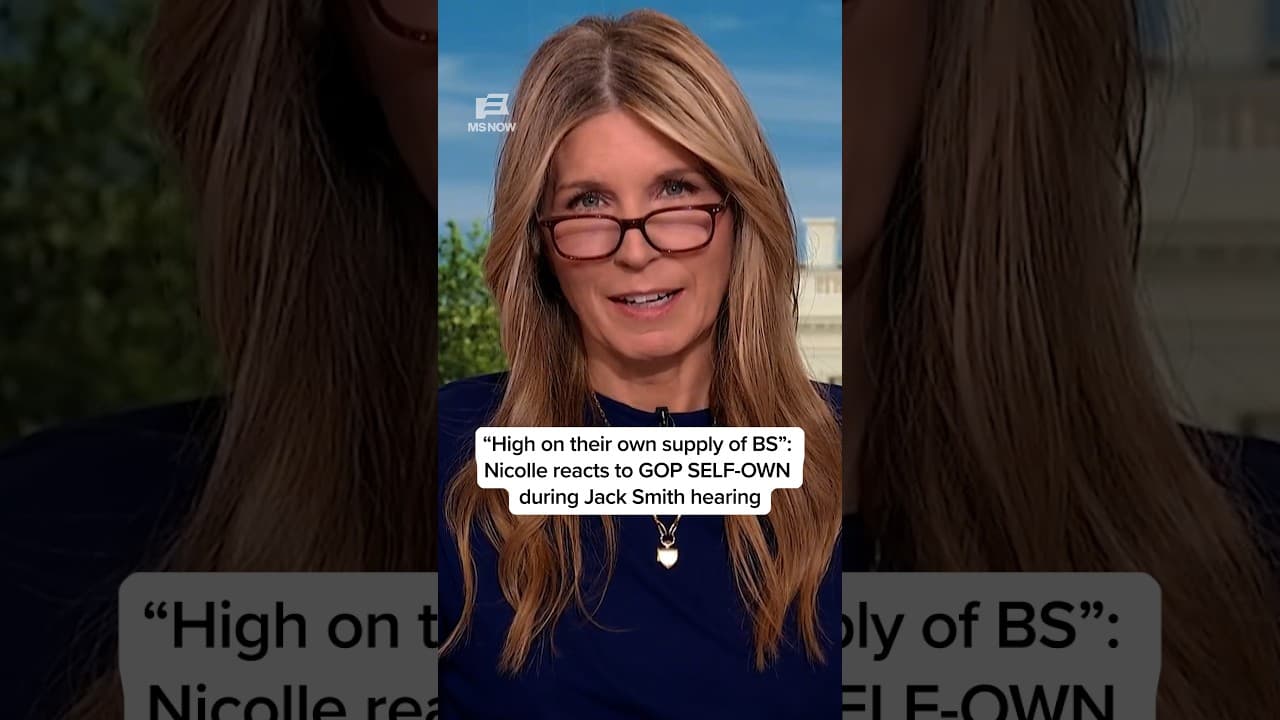 "High on their own supply of BS": Nicolle reacts to GOP SELF-OWN during Jack Smith hearing
