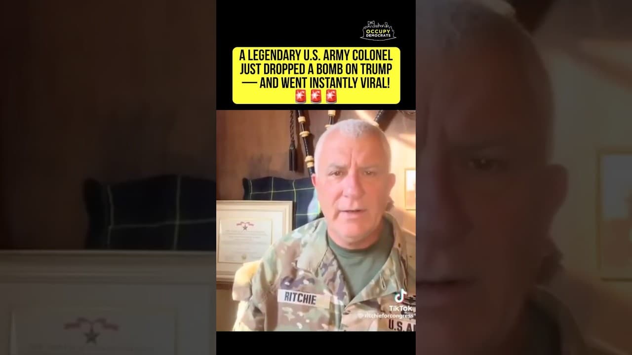 U.S. Army Colonel STUNS Trump, GOES VIRAL!🚨