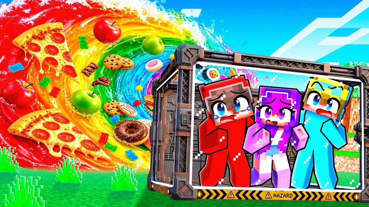 FOOD TSUNAMI vs Doomsday Bunker!
