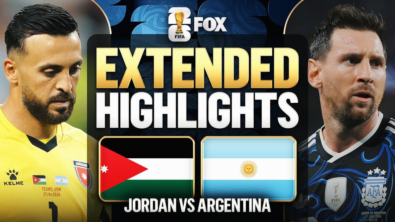 Jordan vs Argentina Extended Highlights ๐๐ 2026 FIFA World Cupโข