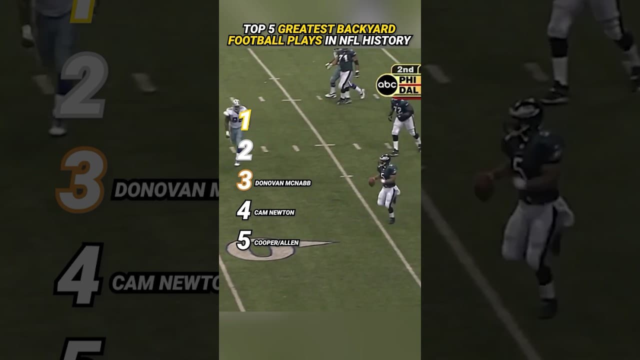 Greatest Backyard Football Plays in NFL History #shorts
