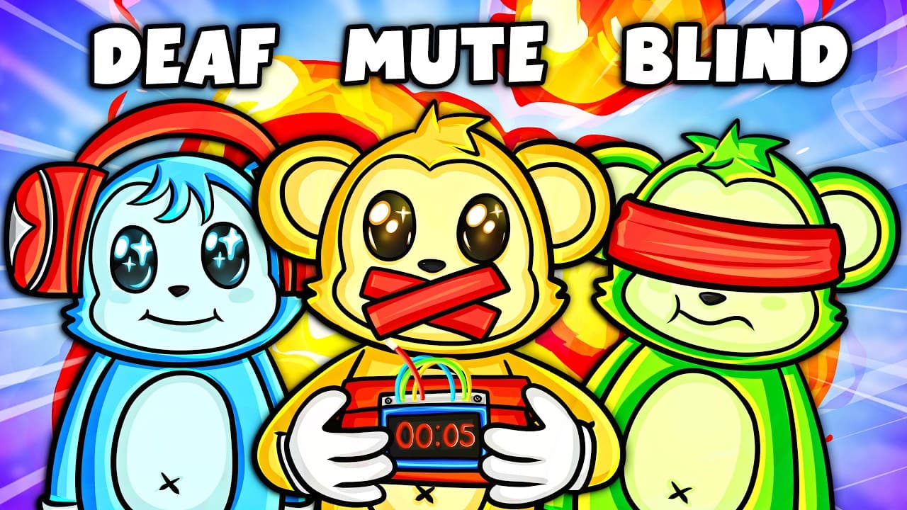 BLIND, DEAF, AND MUTE CHALLENGE! (Bombanana)