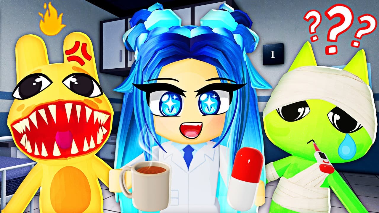 Working the NIGHT SHIFT in Roblox Animal Hospital!
