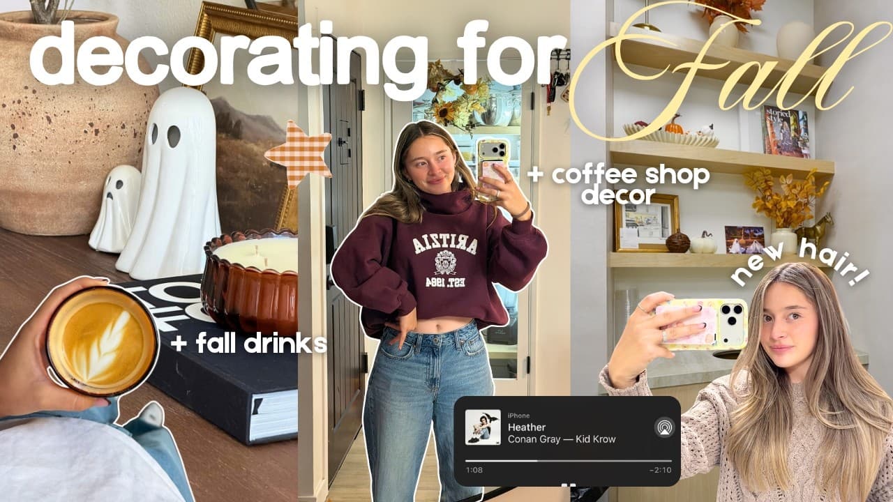 I decorated my townhome for fall *COZY AND AESTHETIC* | shopping + decorating