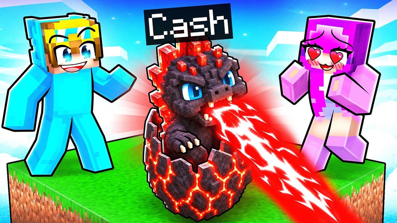 I Pretended to be BABY GODZILLA on One Chunk!