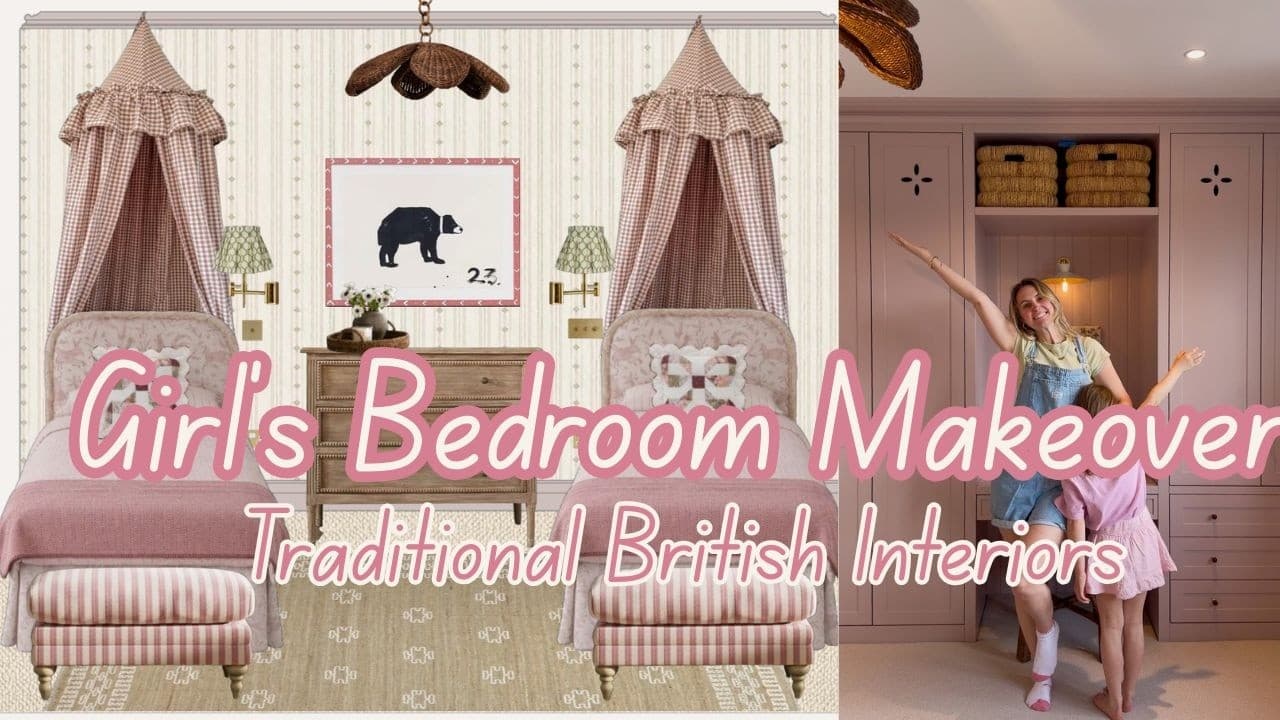 Traditional British Styling - Girl's Bedroom Makeover - Caroline x