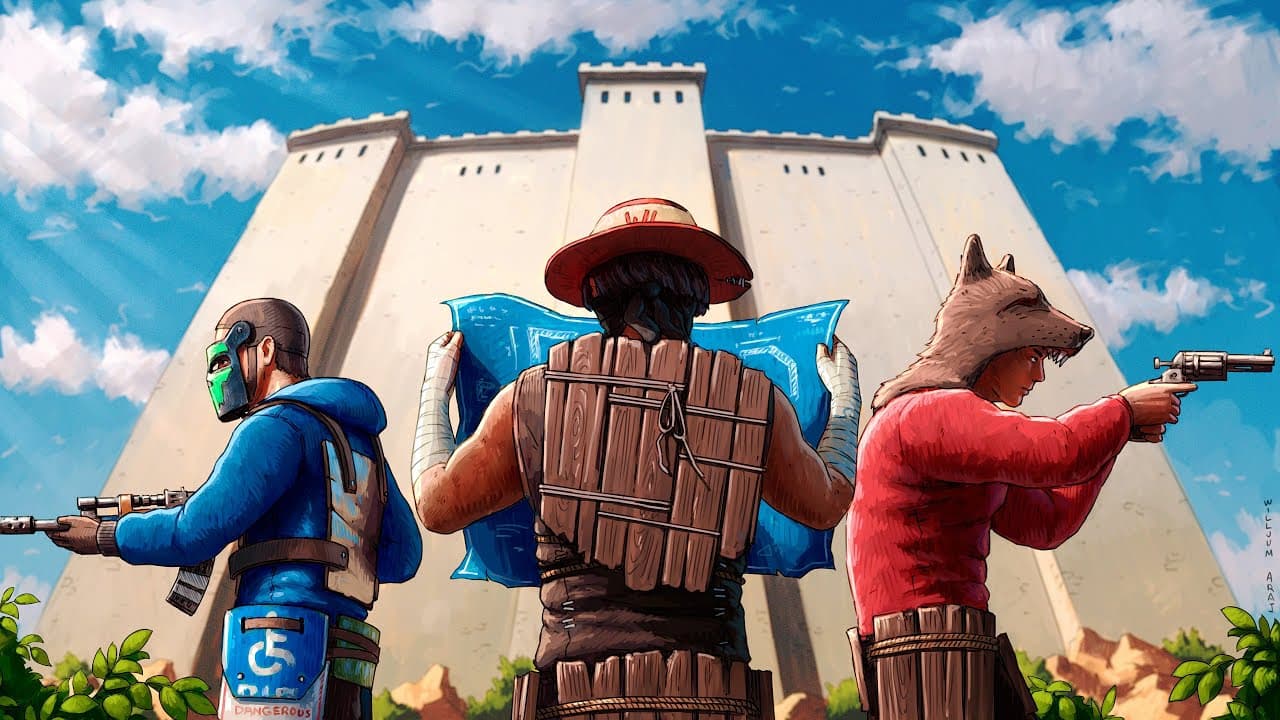 When a solo farmer and 2 PVP Chads play Official Rust...