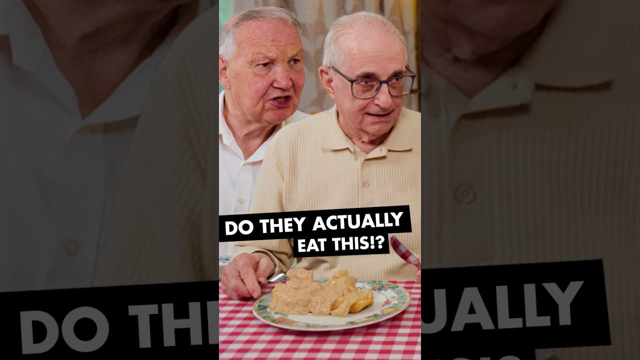 British Grandparents try Biscuits and Gravy for the first time!