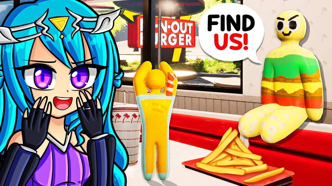 Hiding as FAST FOOD in Meccha Chameleon!