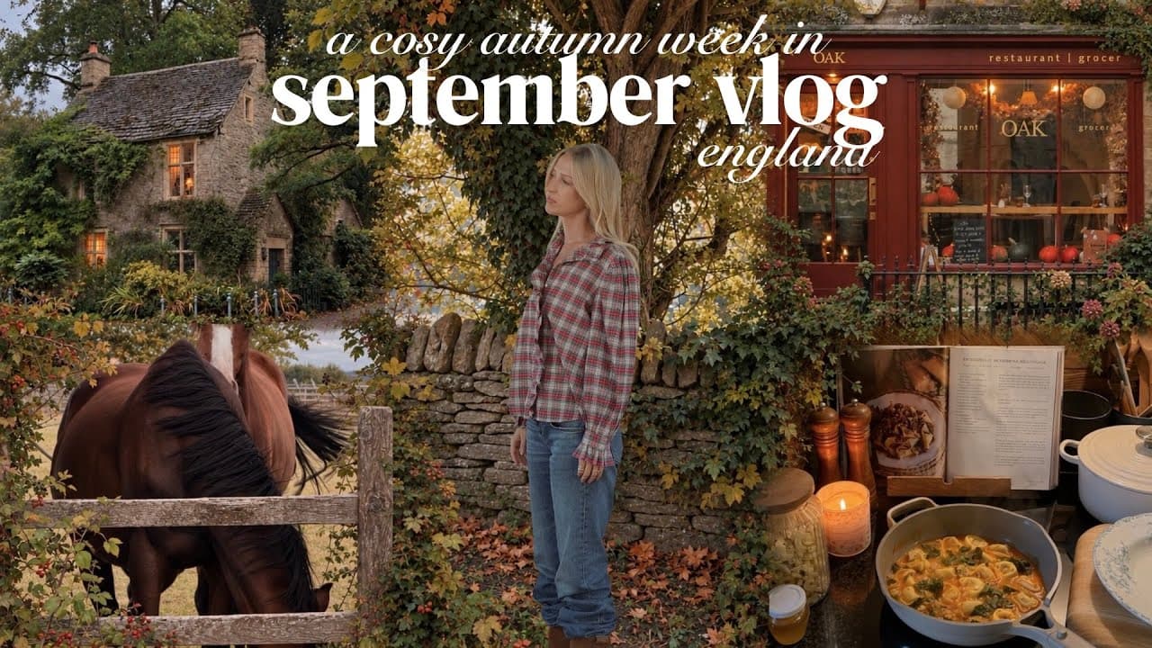 a cosy september vlog: autumn shopping & rainy day recipes ๐