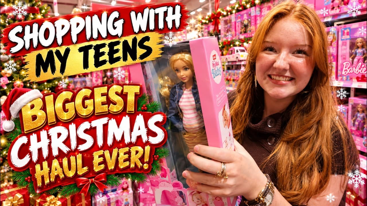 Shopping with my Teens for the BIGGEST Christmas Haul EVER!
