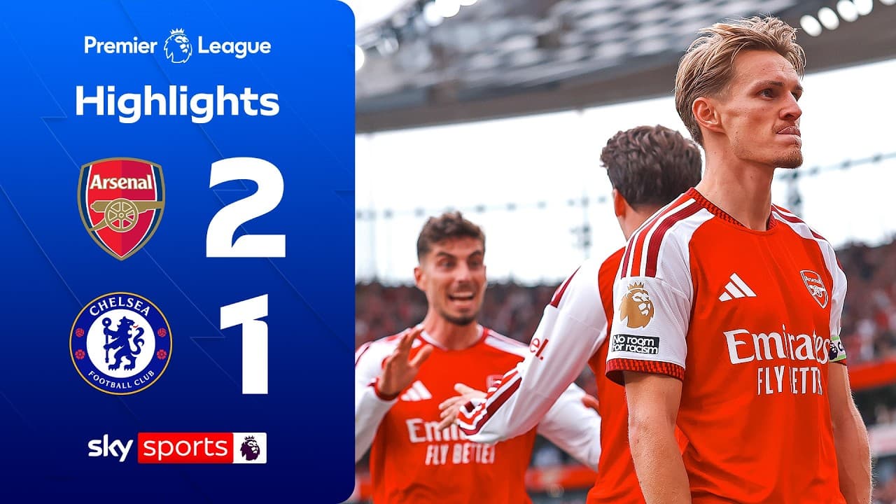 Arsenal stage comeback in fiery London derby 🔥 | Arsenal 2-1 Chelsea | Premier League Highlights