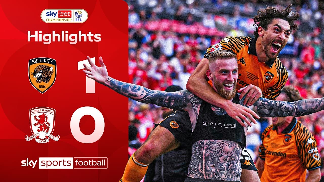McBurnie 94th min winner sends Tigers to PL 🔥 | Hull City 1-0 Middlesbrough | Play-Off Highlights