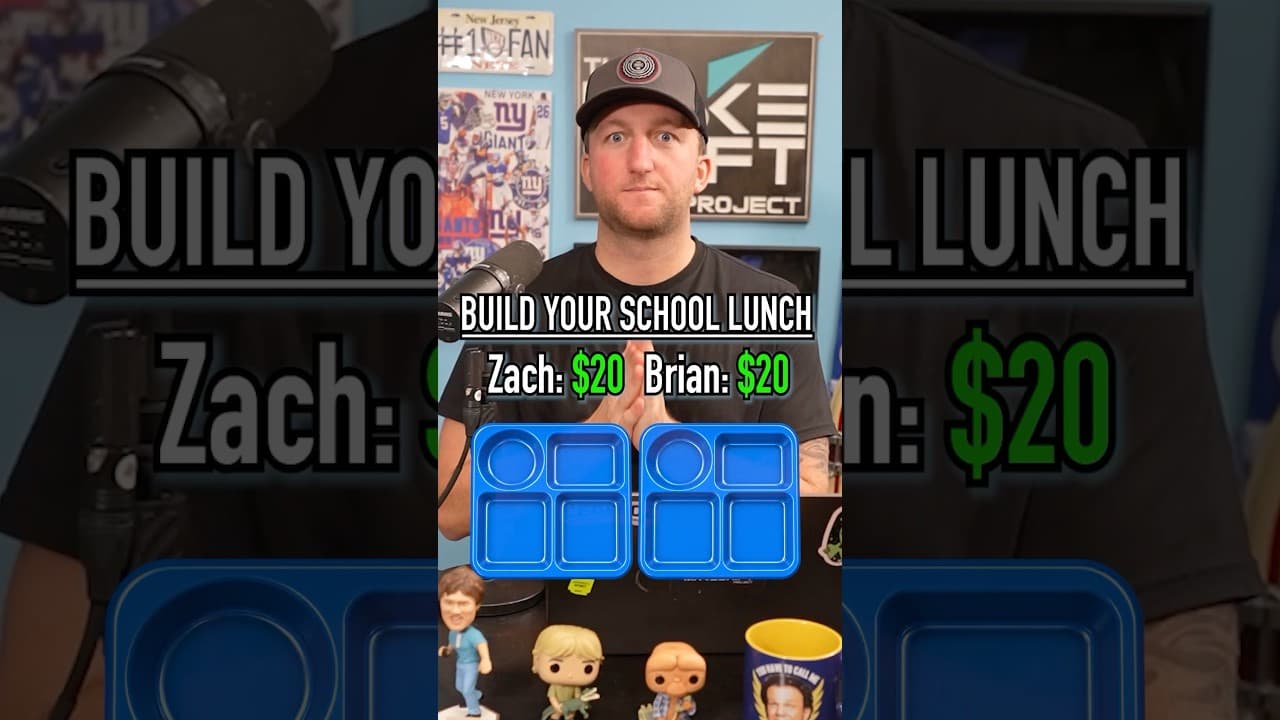 Who Can Build The Better School Lunch With $20? #shorts #lunch #food #school #games