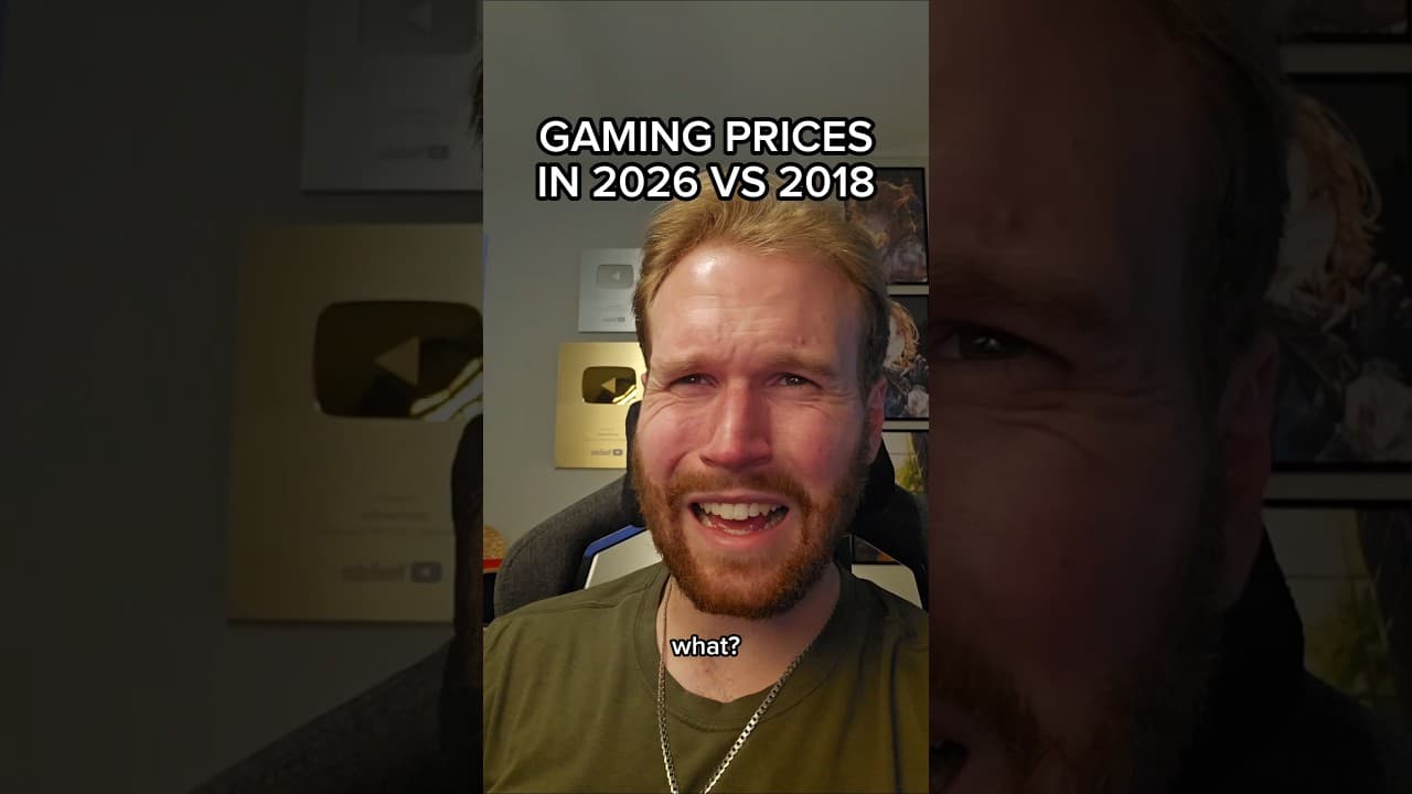 GAMING PRICES IN 2026 VS 2018 #shorts