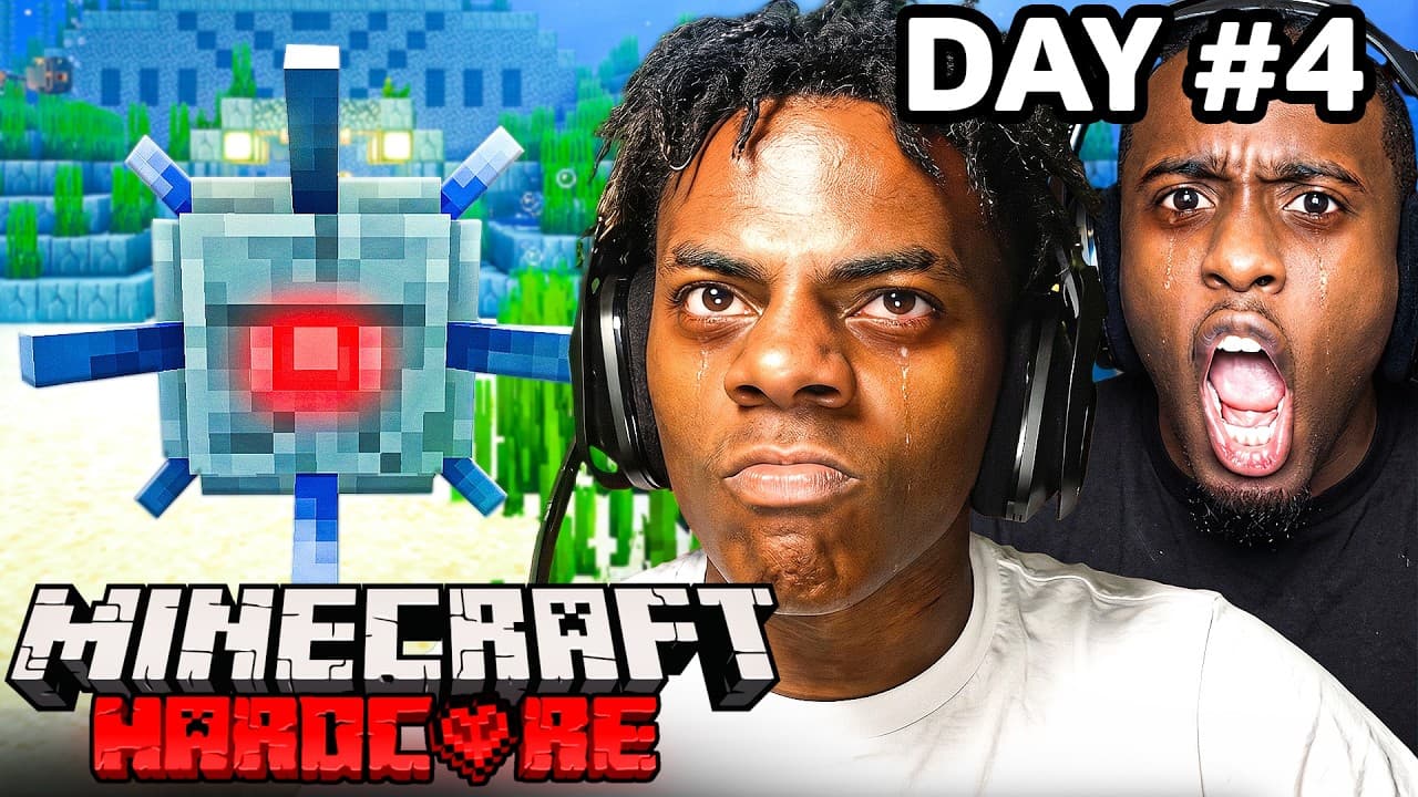 MINECRAFT HARDCORE ALL BOSSES DAY 4 🍄🔨🧟♂️ft. KaiCenat (Part 2) YouTube thumbnail