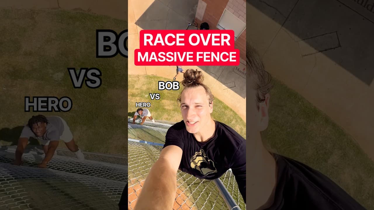 RACING OVER MASSIVE FENCES! 😱