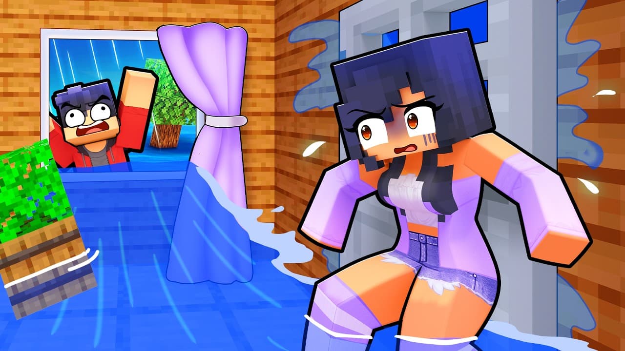We Cannot ESCAPE the RAIN in Minecraft!