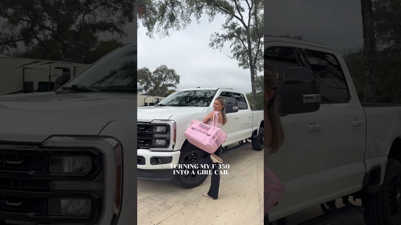 Stock my F350 with me! #campergirl #ford #lifestyle #caressentials